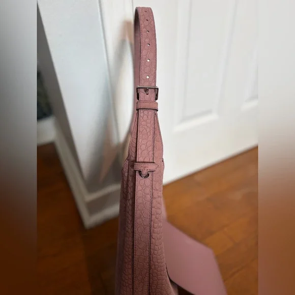 Tory Burch Embossed Thea Genuine Suede Slouchy Shoulder Bag with Pouch. NWT. - Picture 7 of 8